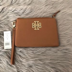 Tory Burch Britten large zip wristlet